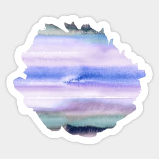 Gradient Watercolor Blue purple Sticker